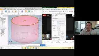 Melukis T Silinder dengan Inventor