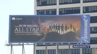 The Challenge All Stars Paramount Plus Billboard Westwood Los Angeles California USA April 2021