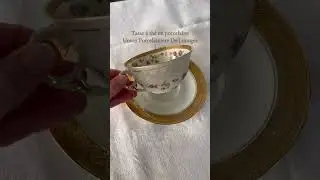 J&rsquo;ai trouv&eacute; une tr&egrave;s belle tasse &agrave; th&eacute; en porcelaine Limoges ✨