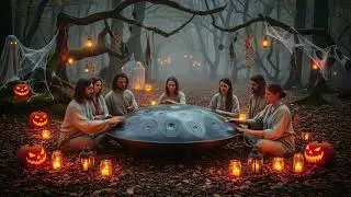 666 Hz Halloween Forest Meditation | Handpan Music | Deep Healing Journey