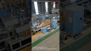 Square pipe induction heat treatment production line#pipeinductionheat #pipelineheattreatment