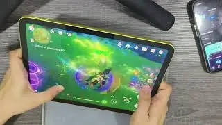Genshin Impact (повторное тестирование 4) Игровой тест на iPad 11-го поколения (A16) (С работающи...