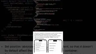 Tutorial: Accordion in react-native using reanimated | #shorts #reactnative