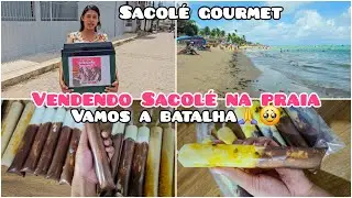 VLOG : VENDENDO SACOLÉ GOURMET NA PRAIA DE SÃO JOSÉ + RECEITA DE GELADINHO GOURMET | MINHA ROTINA