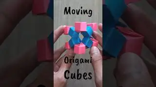 Fidget toy in origami: Moving cubes!