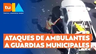 Reportaje de T13 muestra violentas agresiones de ambulantes a guardias municipales | Tu Día
