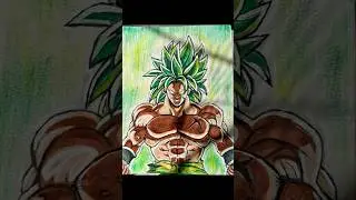 How To Draw Broly || Broly Drawing Full Body #shorts #youtubeshorts #anime