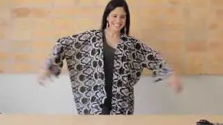 Make your own fashion kimono shawl