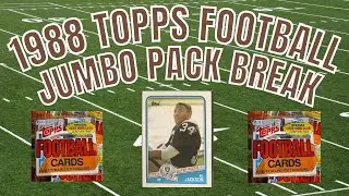 1988 Topps NFL Football - Jumbo Pack Break - Searching for Bo Jackson Rookie Cards
