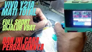 Vivo y21A mati total full short di jalur vbat