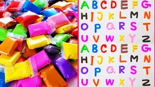 ক্লে দিয়ে খুব সহজে ABCD বানানো❤️Alphabet A to Z Satisfying Clay Art📚How To Make Alphabet with Clay📚