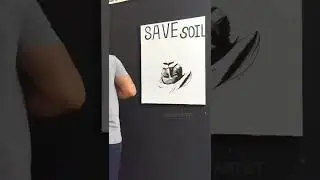 Sadhguru ji reverse painting 😍 #savesoil #shorts #lokartist