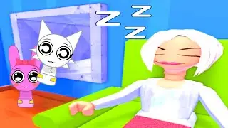 Sprunki Baby Wenda Played Team Evil Karen Escape Obby in ROBLOX | Incredibox Sprunki