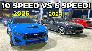 My Manual 2024 Mustang GT VS 10 Speed 2025 Mustang GT!! (OMG)