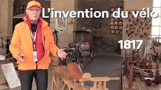L'invention du vélo - 1817,  La Draisienne du Baron Karl von DRAIS, Musée du vélo TOURNUS (71)