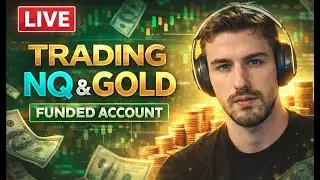 nq live trading + gold futures | funded account | january 29 2025
