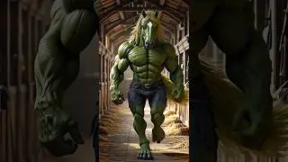 Marvel Avengers Hybrid 56: Horse Vs Spider-Man, Deadpool, Ironman, Superman, Hulk #marvel #hybrid