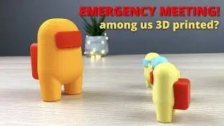 3D Printed Among Us - timelapse compilation