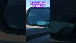 How to use power folding mirrors (if equipped)