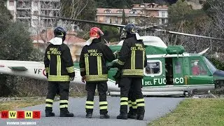 [NUOVO ELICOTTERO] Decollo Drago VF 127 dal Pronto Soccorso di Bordighera!