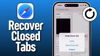Recover Accidentally Closed Tabs in Safari on iPhone!