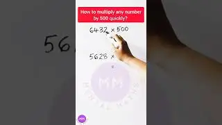 #shorts #ytshorts #viral #ytshortsindia | Multiplication by 500 quickly | Multiply any number by 500