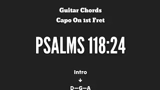 Psalms 118:24 | Guitar Chords and Lyrics | Bible Song | Cover