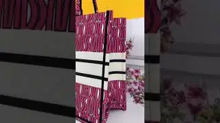 Miss Dior Graffiti Book Large Tote With OG Box & Dust Bag & Scarf (Pink - 1029)