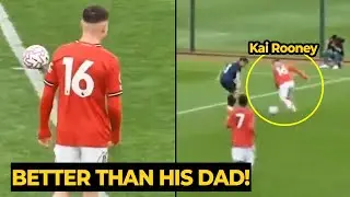 Wayne Rooney son recreated Messi dribbling skills with left-foot during the match with United U18