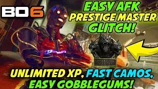 INSANE PRESTIGE MASTER AFK GLITCH In BO6 Zombies! (GOD MODE GLITCH) SUPER FAST XP/CAMOS BO6