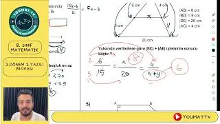 8.Sınıf 2.Dönem 2.Yazılı Soruları 2.Prova