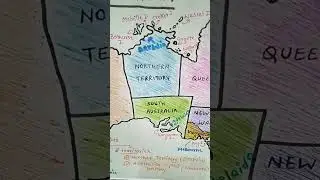 Revision of Australia map #upsc #viral #shorts
