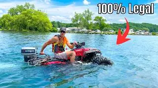 Этот квадроцикл Honda ездит по суше и озеру!