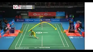Deceptive Backhand Cross Court Net Drop in Badminton | How Lee Chong Wei plays this stroke