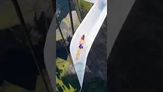 This Water Slide Is Basically a Freefall &ndash; Planet Coaster 2 #waterslide #waterpark #shorts
