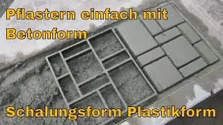 PAVIMENTAZIONE CON una FORMA di plastica Forma calcestruzzo Come fare dei mattoni di cemento forma.