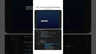 css  - game  confirmation dialog  #code #programming #game
