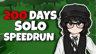 200 Days Solo Speedrun in 99 Nights in the Forest ROBLOX (3x Gameplay)
