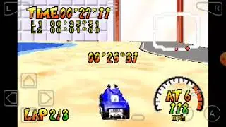 Hot Wheels Burnin' Rubber (GBA) Bathroom Course Time Trial with XS-IVE