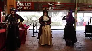 Parasol Duelling Demo Adelaide Steampunk Festival 2018 by Karen Carlisle