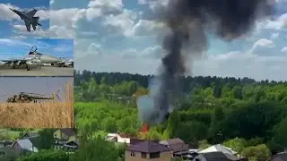 Bryansk, Russia: Two Mi-8 Helicopters, a Su-34 Bomber and a Su-35 Fighter Crashed. 9 Pilots are dead