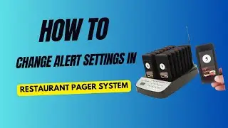How to Change Alert Settings in Restaurant Pager System | Beep, Flash, Vibrate | DineBell Solution