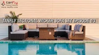 TANFLY SECTIONAL WICKER SOFA SET EPISODE 1