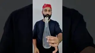 Key through bottle magic. #magic