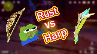 Skyward harp sucks on childe ? R4 rust vs R1 skyward harp  showcase #shorts