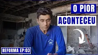 O pior aconteceu: tivemos que retirar todo o contrapiso | Ep:03 Reforma.