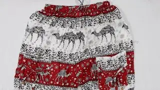 Women's Printed Cotton Rayon Blend Harem #Pant Afghani Pant/Palzzo/Pyjama #unboxing&review in telugu