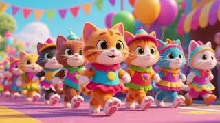 Парад крошечных кошачьих лапок 🐱🎶 | Веселая маршевая песня для детей