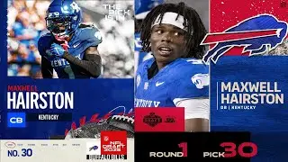 2025 NFL DRAFT RD 1 PK 30 MAXWELL HAIRSTON TO THE BUFFALO BILLS