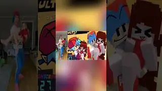 FNF mini update in real life vs Minecraft Amination #fnfrainbowfriendsoriginstory #fnf #viral